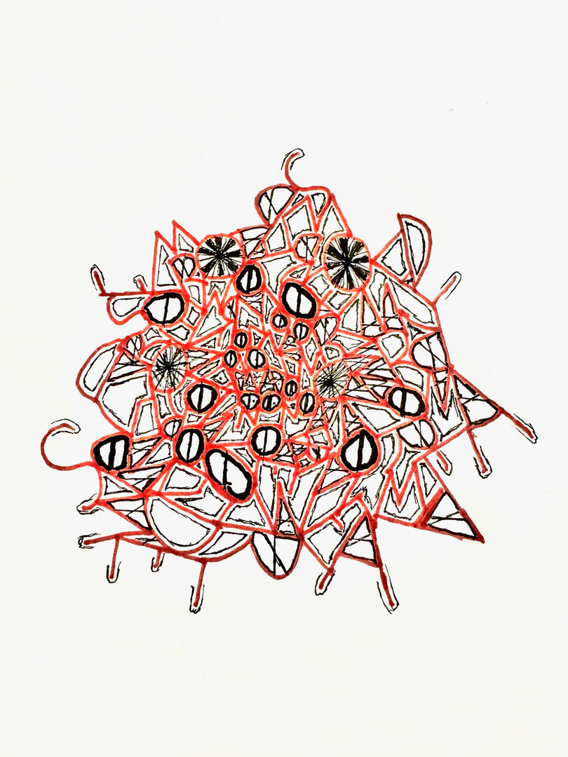 No More Dreams - Ink Drawing